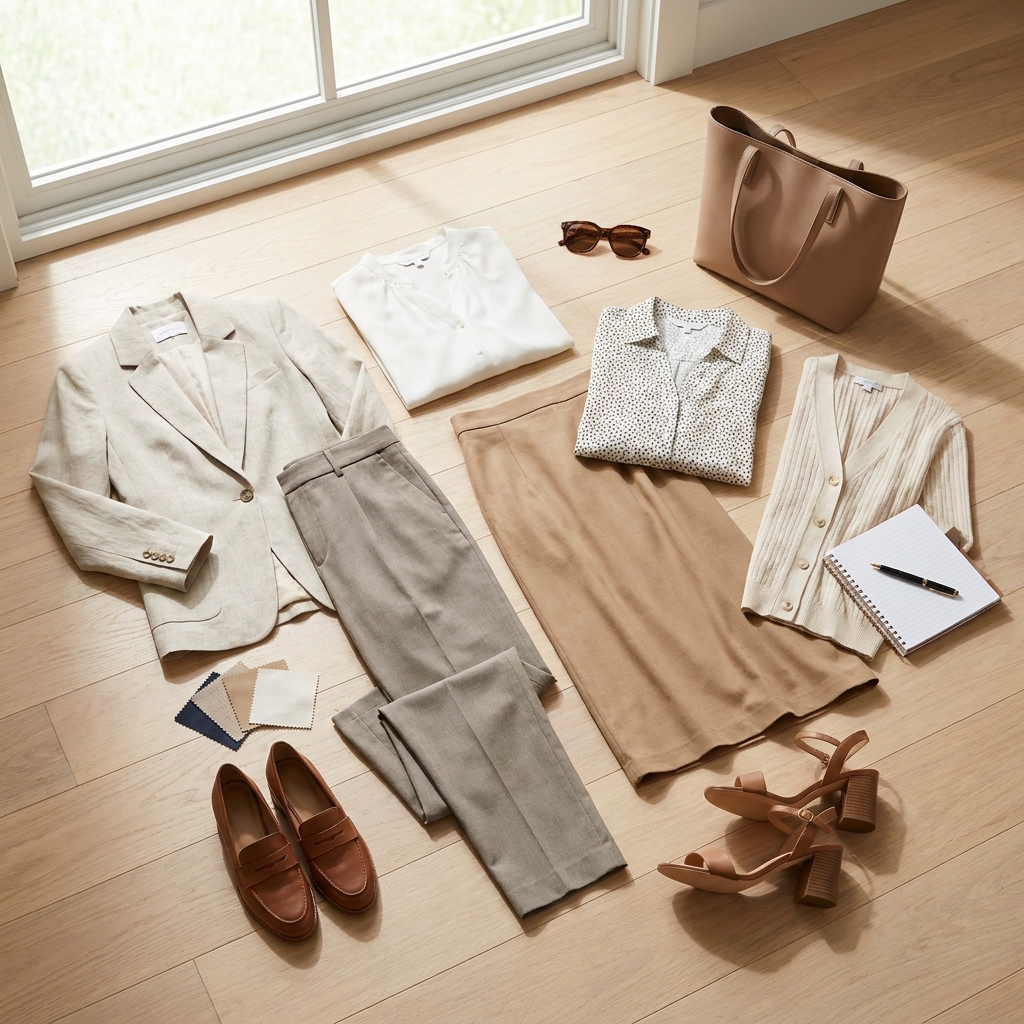 How to build a summer work outfit rotation with minimal pieces (June–August)