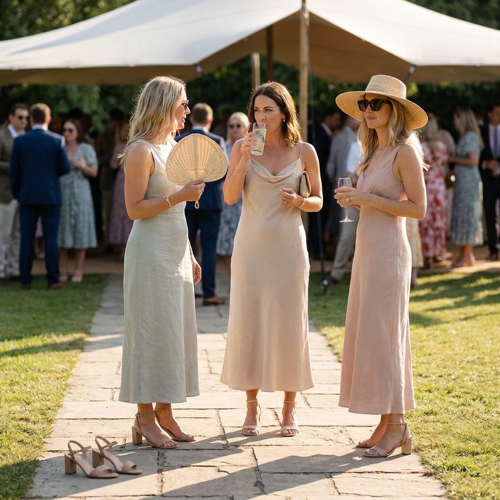 How to build a summer wedding guest outfit that works in heat (and still feels appropriate)