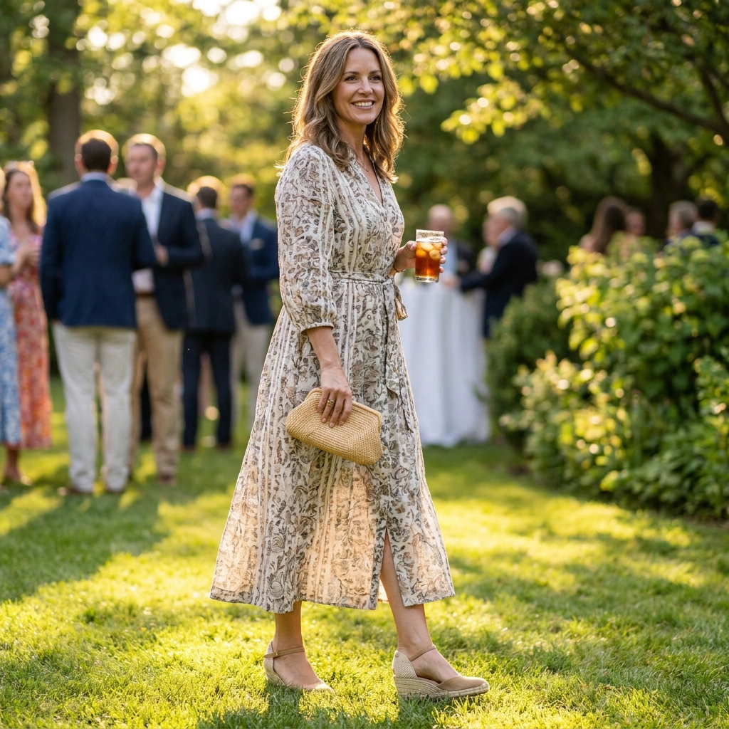 What to wear to a casual backyard wedding in summer (guest outfits that are comfortable and appropriate)