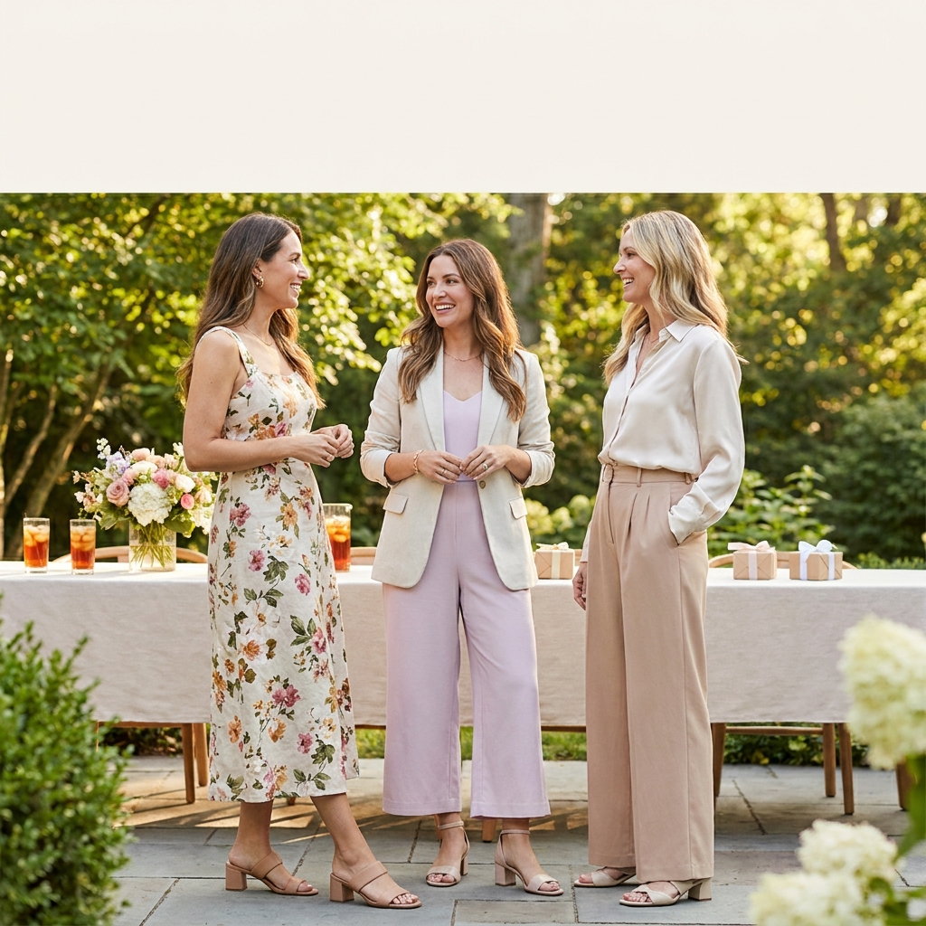 What to wear to a summer baby shower (guest outfits for June/July/August)