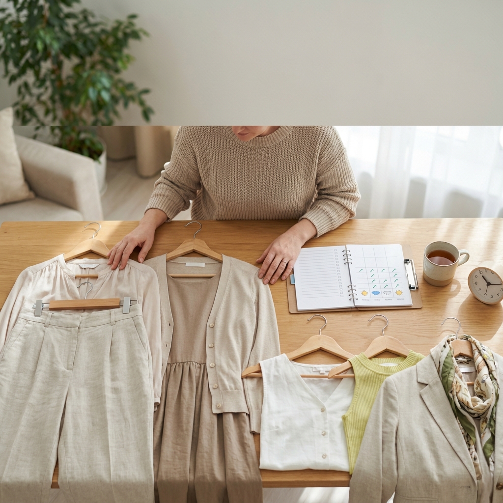 Sunday outfit planning: a 10-minute method to dress better all week (August edition)